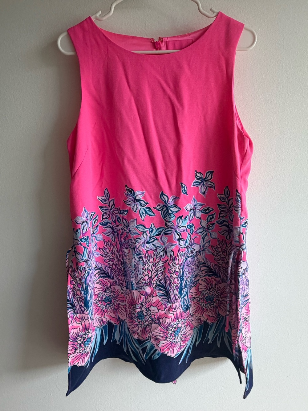 Lilly Pulitzer Donna Romper Size 14 Pink Tropics Lucky Lady
